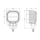 BASE6 HD Series 60W Work Light - Flood Beam