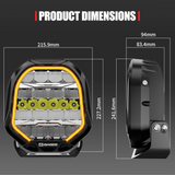 Hex Series 9"Driving Lights - Single