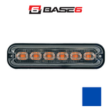 BASE6 6 LED 4W Blue Low Profile Surface Mount Perimeter Light