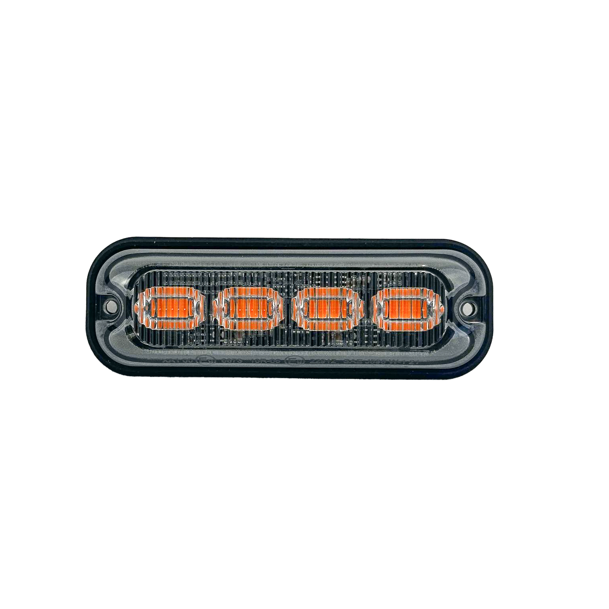 BASE6 4 LED 4W Amber Low Profile Surface Mount Perimeter Light