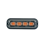 BASE6 4 LED 4W Amber Low Profile Surface Mount Perimeter Light