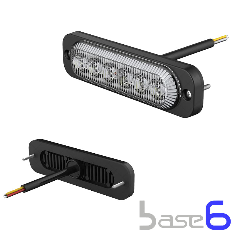 BASE6 6 LED 3W Amber Perimeter Light