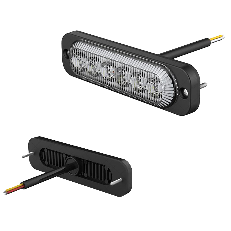 BASE6 6 LED 4W Blue Low Profile Surface Mount Perimeter Light