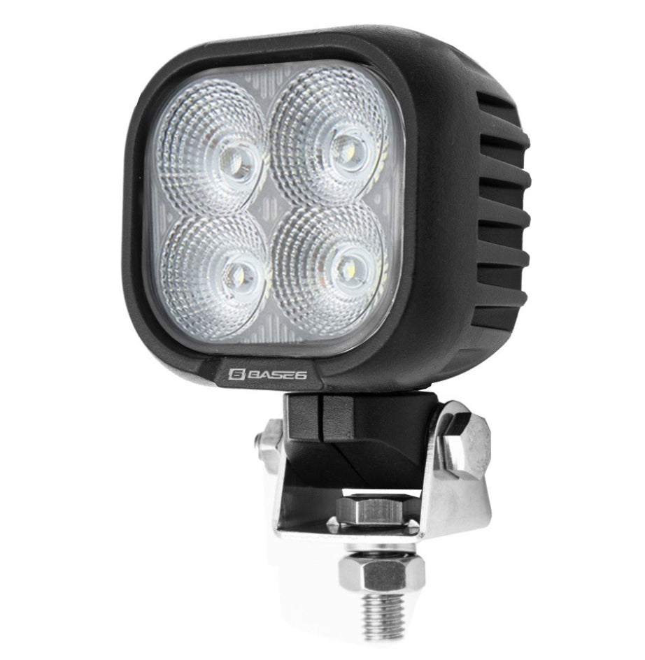 BASE6 HD Series 40W Work Light Flood Beam