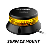 BASE6 Amber Low Profile Surface Mount Beacon