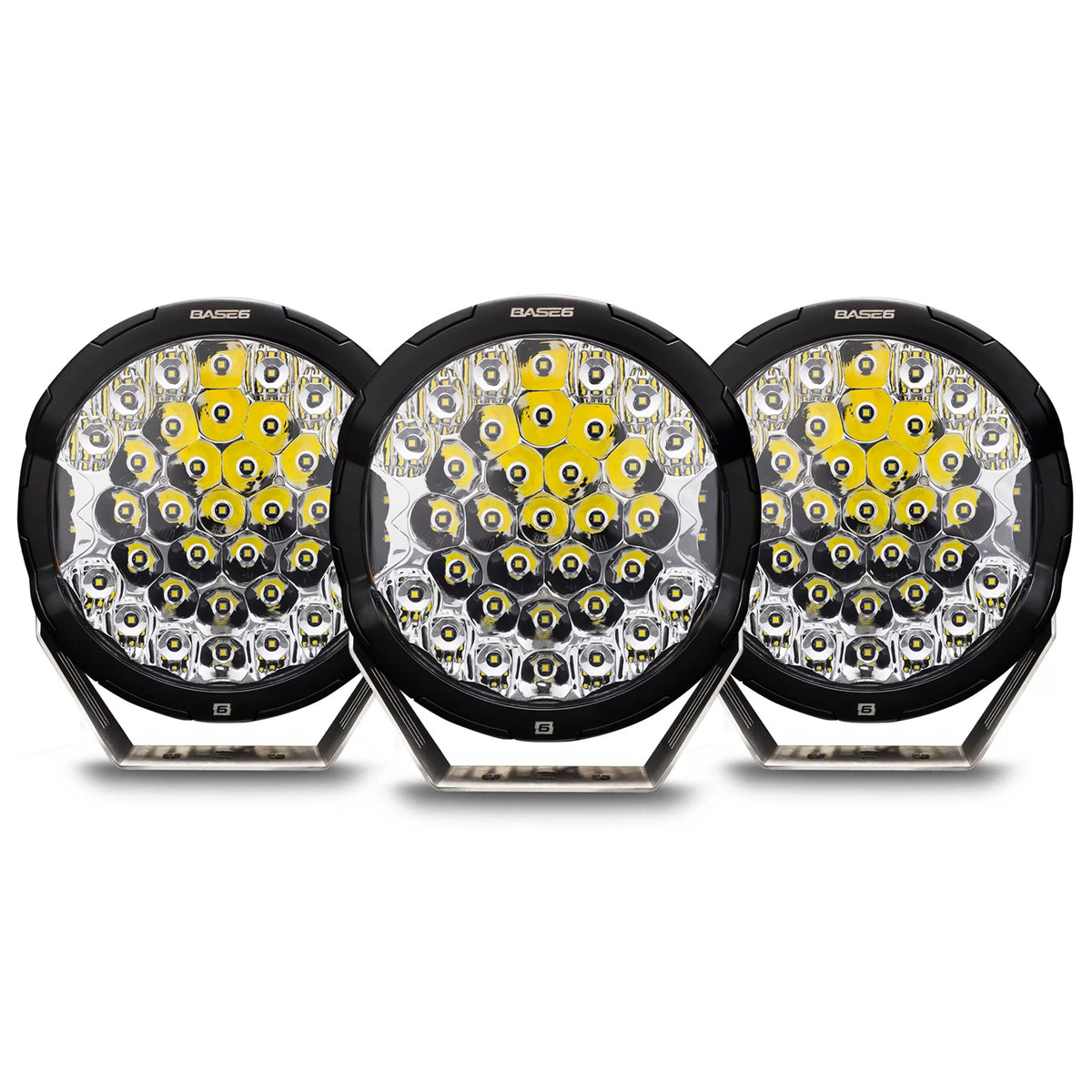 BASE6 LUX Series 8.5" Driving Lights - Triple Pack