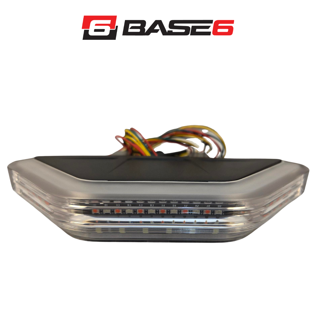 BASE6 Guardian Light Bar, Replacement End Module, Red/Blue Warning / White Scene