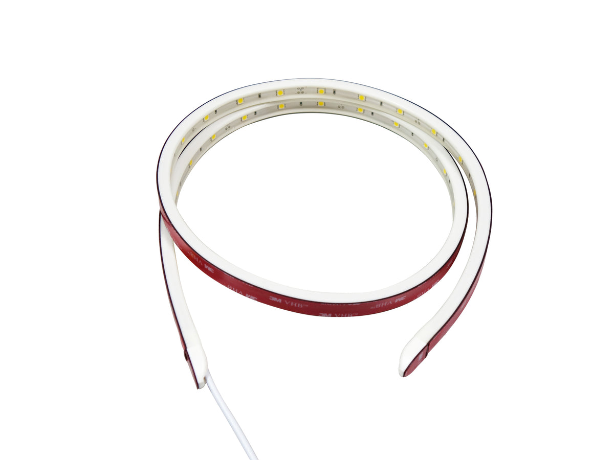 BASE6 300mm Red/White Marine Grade Heavy Duty Strip Light