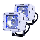 BASE6 Marine Worklight, 3", 30W, 3570 & RGB LED Chips, Diffused Lens, 9-36VDC, IP68 & IP69K