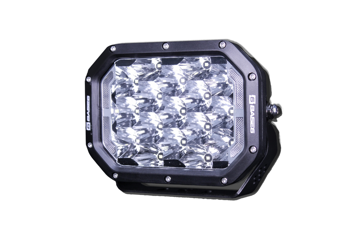 BASE6 Quad Series 7" Driving Light with Front Position Light, 102W, 13,000Lm, IP68