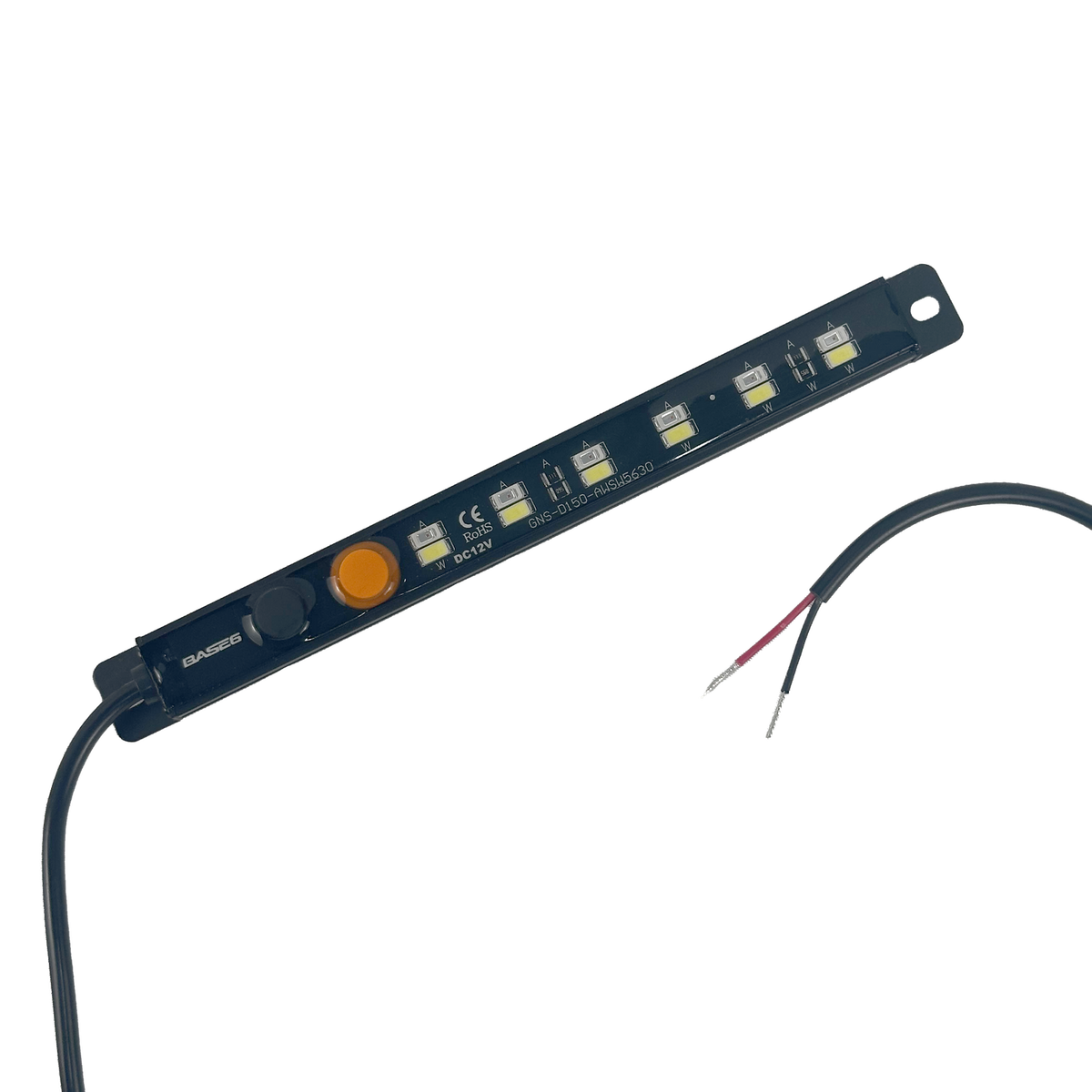 BASE6 Dual Colour LED Rigid Strip Light – Amber/White 150mm with Switch