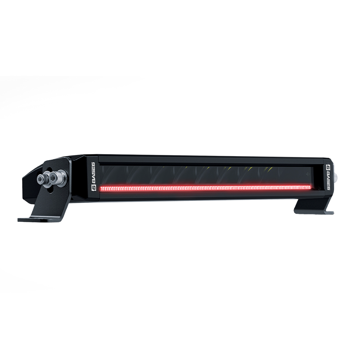 BASE6 Single Row driving Light Bar, 10" c/w RGB Front position light, 10-30V, IP69K