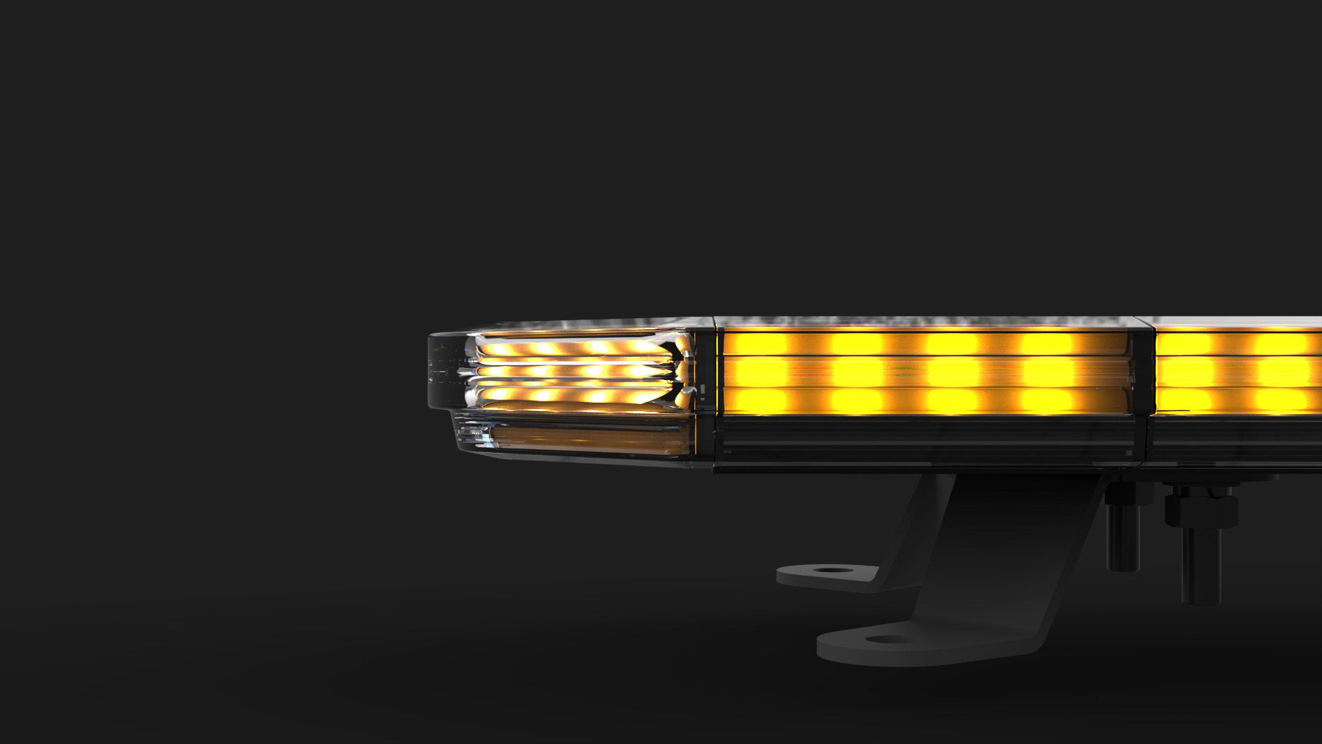 Guardian Warning Light Bar, 1560mm Long, Amber Warning, Control Panel