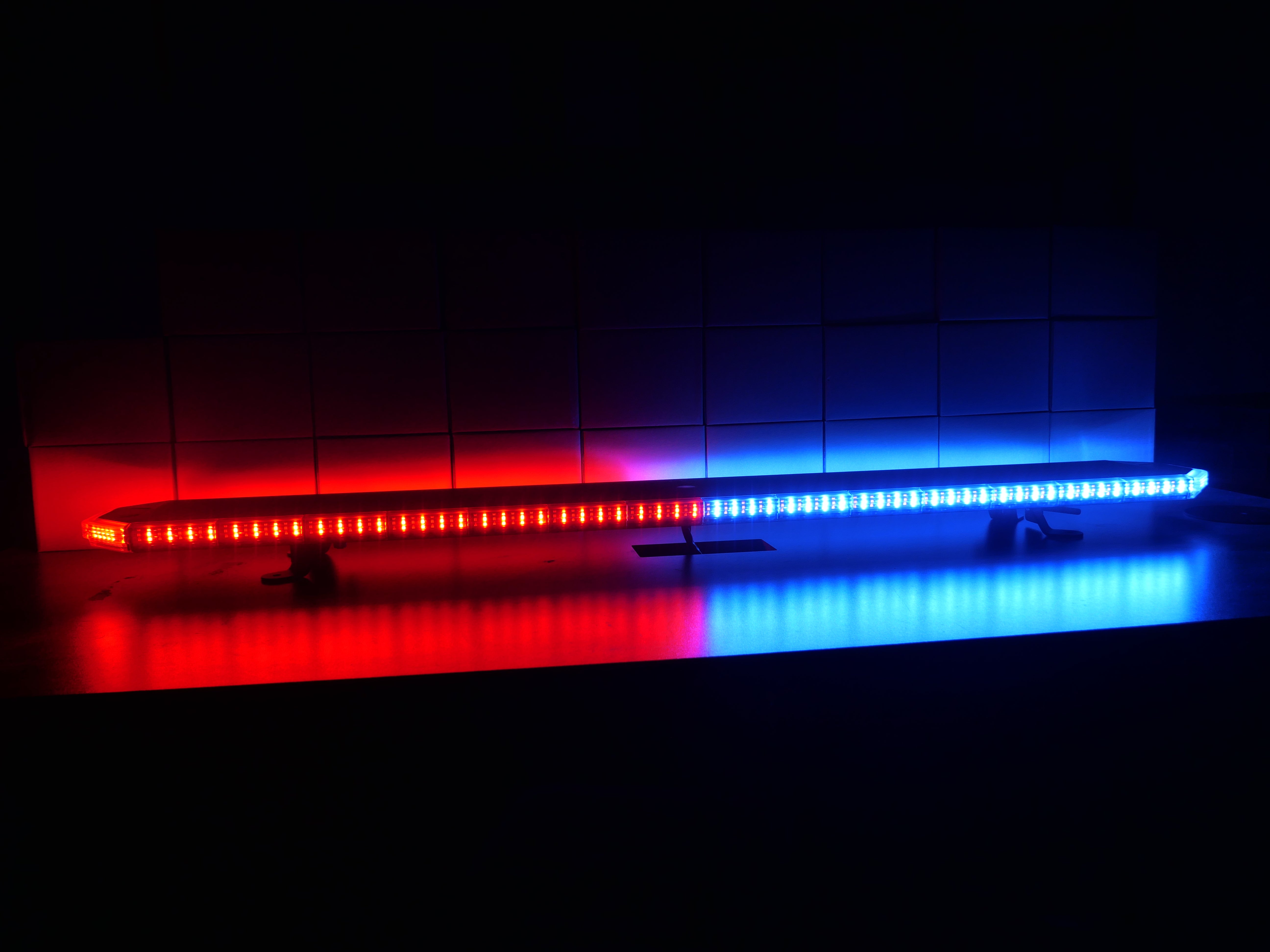 Guardian Warning Light Bar, 1240mm Long, Red/Blue Warning, With Control Panel